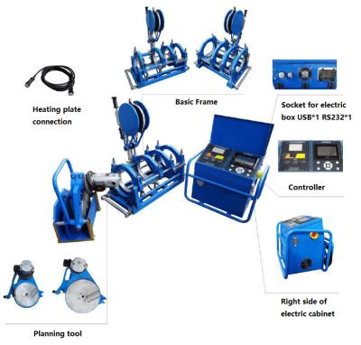 China CNC Automatic Plastic Pipe Butt Fusion Welding Machine 160mm To 315mm for sale