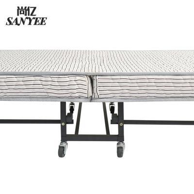 China Space Saving Modern Furniture Modern Hotel Bed Folding Extra Bed SY-0098A With Mattress Width 95cm Deep 12CM for sale