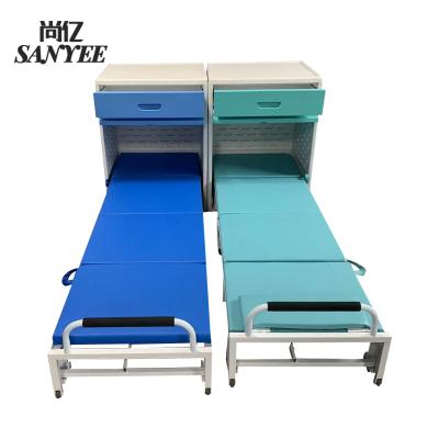 China Hospital Furniture Modern Wall Bed Connecting Foldable Single Bed Easy To Storage SY-R2020PU for sale