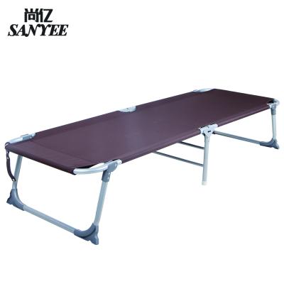 China SY-1695A Single Folding Metal Bed Foldable Portable Camping Folding Bed for sale