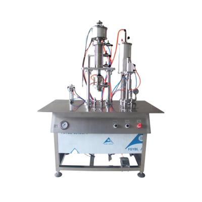 China Food Aerosol Spray Bottle Filling Machine Semi Automatic Snow Spray Filling Machine for sale