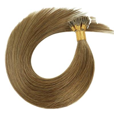 China Raw Natural Straight Raw I Tip Pure Hair Extensions Color Prebonded Hair Extensions Keratin Capsules Fusion Hair for sale