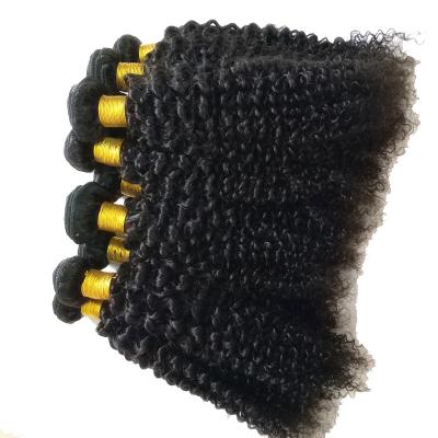 China Wholesale Meikeiko Natural Black Brazilian Tight Afro 8A Kinky Curly Curly Hair Bundles Unprocessed Virgin Hair Hair Weave for sale