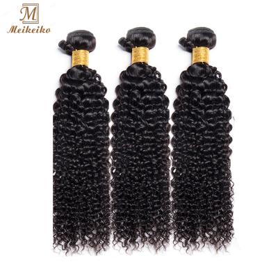 China 100% Meikeiko Jerry Curly Hair Bundles With Hair Closure For Women Color Hair Bundles With Closure Hair Extensions for sale