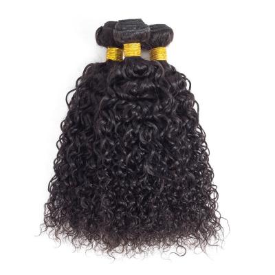 China Jerry Curl Wholesale 10A Brazilian Natural Black Jerry Curl Human Hair Bundles Weft and Hair Weave Bundles 100% Virgin Hair Unprocessed for sale