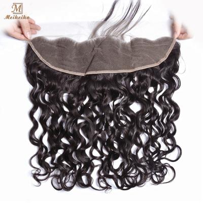 China Wholesale Straightest Virgin Hair 13*4 Straightest Virgin Hair Lace Closure Raw Cuticle Aligned Water Wave Straightest Frontal Cuticle Aligned Water Wave Hair Factory for sale