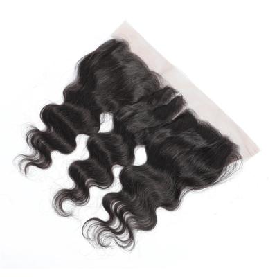 China Meikeiko 13x4 Body Wave Transparent Lace Frontal Human Hair Closure Brazilian Remy Hair for sale