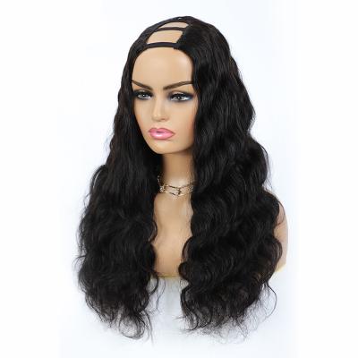 China Straight Brazilian Body Wave U Part Wig Hair With Clips Cheap U Part Human Hair Bob Human Hair Half Wigs For Women Remy Hair Color for sale