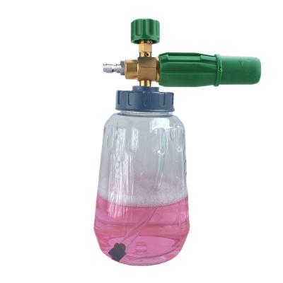 China For car wash 1000ml transparent bottle / high pressure snow foam gun is easy to pour for car washer machine for sale