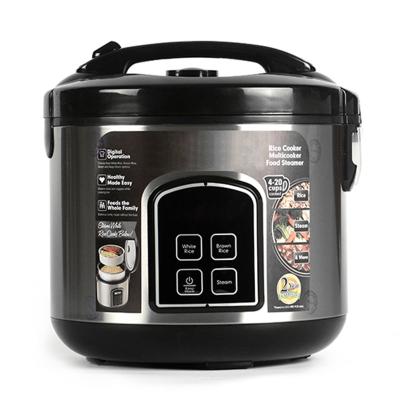 China Hotel 1.8L 650 Watt Stainless Steel Body Rice Cooker Customized Digital Electric Multi Lightweight Rice Cooker for sale