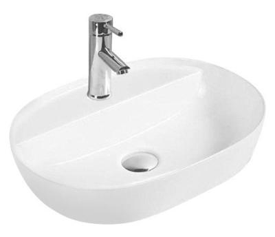 China Traditional Contemporary Rectangular Vessel Sink Sleek Ceramic Design, Perfect for Minimalist Bathroom Decor for sale