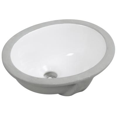 China Modern US Popular White Oval Toilet Wash Basin Ceramic Undermount Sink Vanity Sink for sale