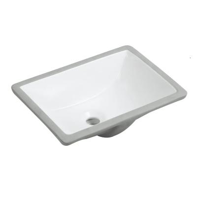 China Modern Home Decor Commercial Ceramic Wash Basin 17 Inches Sink Under Counter for sale