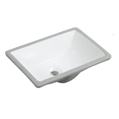 China Modern Hot Sale Ceramic Kitchen Square ceramic basin Handmade Ceramic White Sink for sale