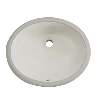 China Modern Sanitary ware modern house design oval sharp ceramic undermount washing basin price for sale