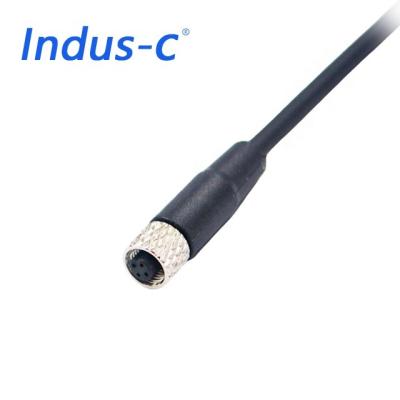 China China supplier ip67 waterproof m5 male female connector 3p 4p plug molded cable for sale