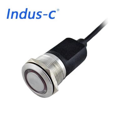 China Waterproof Male M8 Straight Cable And Metal Button Molded Connector for sale