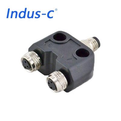 China IP67 automotive male female sensor m8 t connector 3 pin for sale