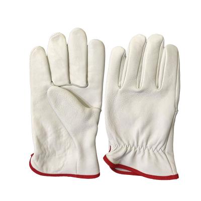 China Soft Hot Sale Customize Sheepskin Leather Construction Work Driver Gloves for sale