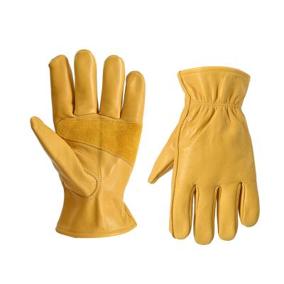 China Soft Grain Leather Work Gloves Safety Working Drivers Glove for sale