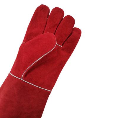 China Anti-cutting product same good product hand protection welding gloves unisex genuine leather welding gloves for sale