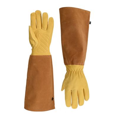 China Anti-smash Competitive Price Split For Whipping Welding Gloves Long Welding Gloves Welder Cat Safety Leather Gloves for sale