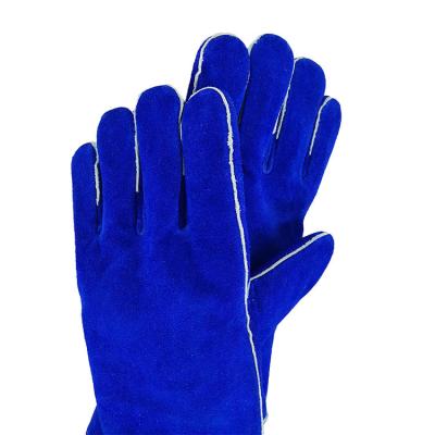 China Wholesale Anti-cut Service Good Service Cowhide Welding Gloves Wholesale Universal Tig Double Palm Leather Welding Gloves for sale