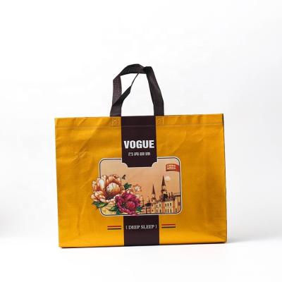 China Full Printing Customized Handled Handled Promotional Nonwoven Or PP Woven Shopping Bag for sale