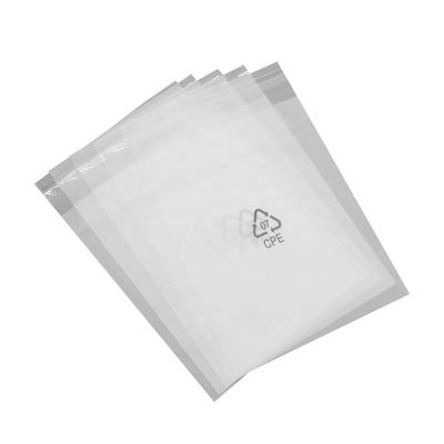 China BIODEGRADABLE custom soft frosted self adhesive cpe plastic bag for computer accessories with logo printing for sale