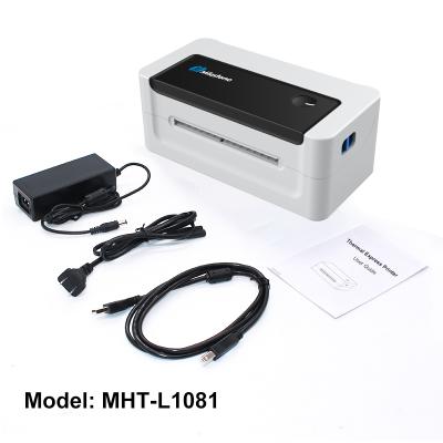 China black and white milestone MHT-L1081 4 inch thermal label printer shipping label printer sticker barcode printer with usb for sale