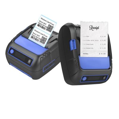 China Miletone Label Printer MHT-P58F 2inch 58mm Tooth USB Sticker Printer Black and White Thermal Blue Shipping Label Printer for sale