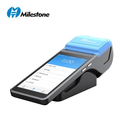 China Loyverse NFC Milestone MHT-M1 M2 Android POS Mobile POS Terminal Smart Handheld POS Terminal Android with Label or Receipt Printer for sale