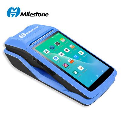 China 2021 NEW Android Handheld Version Milestone M1 Lottery POS Terminal Handheld Android with Smart POS Printer 58mm POS Machine for sale