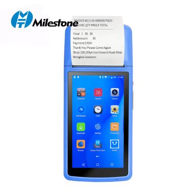 China Hot sale 2g 3g 4g android pda pos terminal thermal printer barcode scanner with wifi blue tooth mobile gps pos machine 1GB RAM& 8GB ROM for sale