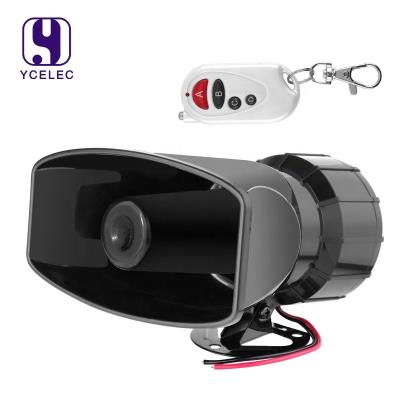 China Waterproof Car Room 12V 115db Alarm Car Horn/100W Police Siren Horn With Microphone for sale