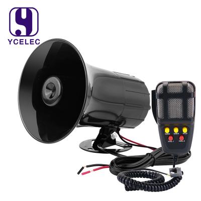 China Car Audio System 12V 5 Tones Waterproof Alarm 115db Car Horn/100W Police Siren Horn with Microphone for sale