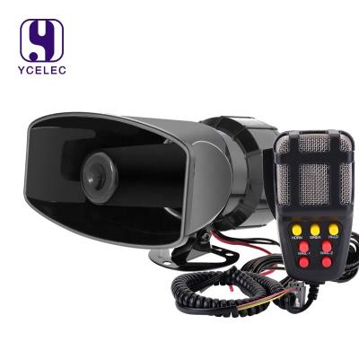 China Car Audio System 12V 7 Tones Waterproof Alarm 115db Car Horn/100W Police Siren Horn With Microphone for sale