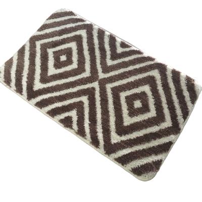 China Modern Design Microfiber Bathroom Mat Washable Soft Absorbent Door Mat for sale