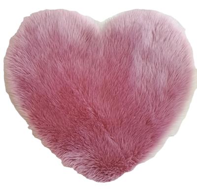 China Washable Shaped Living Room Blanket Plush Sheepskin Fur Alfombra Floor Rug for sale