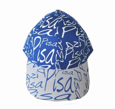 China Customized COMMON Logo Kids Size 100% Cotton Full Printed Baseball Hat for sale