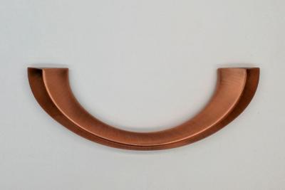 China Half Moon Shape Wholesale Coffin Handles , Casket Accessories Copper Color for sale