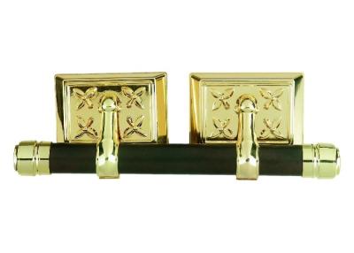 China Shining Gold Color Casket Accessories , Coffin Hardware Supplies With Metal Pipe / Hinge for sale