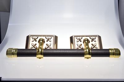 China Customized Casket Swing Bar C , Gold Color Funeral Casket Handles for sale