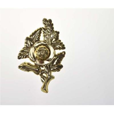 China Gold Color Coffin Accessories F01 Plastic Flower For Coffin / Casket for sale