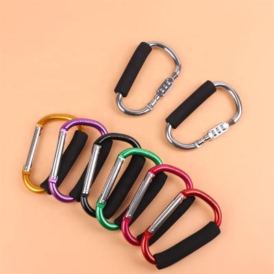 China Aluminum Door Clips Spring Snap Hook Locking Carabiners for sale