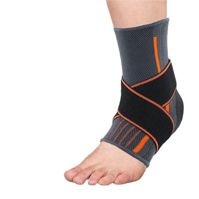 China Protective Ankle Brace Compression Strap Sleeves Support 3D Weave Elastic Bandage Foot Gear Gym Protective Fitness for sale