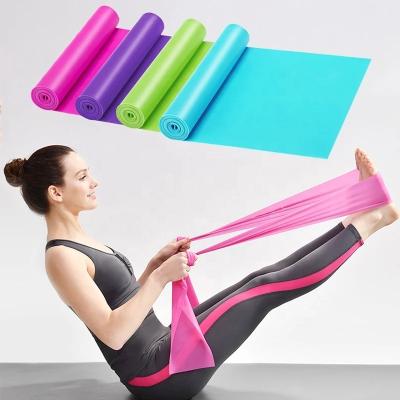 China Durable Natural Yoga Latex Resistance Theraband Flat Roll for sale