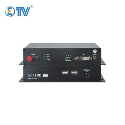 China FTTX FTTX ETV 1080P DVI dvi kvm fiber add-on device to fc kvm support add-on mouse and keyboard for sale