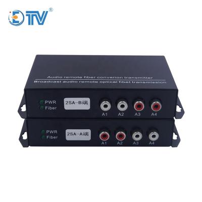 China ETV 2Ch Two Way Audio RCA to Fiber Supplement Single Mode Fiber 20KM FC Single Connector ETV-RCA for sale