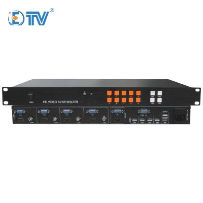 China Input voltage: super wide ac 90~ 260v hd wall controller quad screen video splitter 4x1 video wall splicing voltage ETV processor for sale